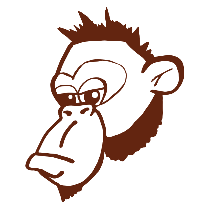 Funny Monkey Face T-skjorte 0 image