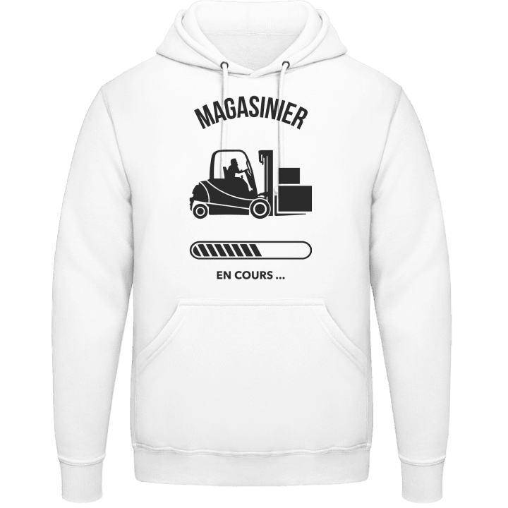 Magasinier en cours Hoodie contain pic