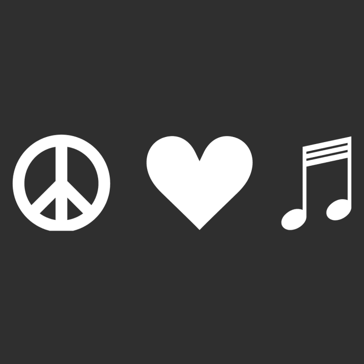 Peace Heart Music Stoffen tas 0 image