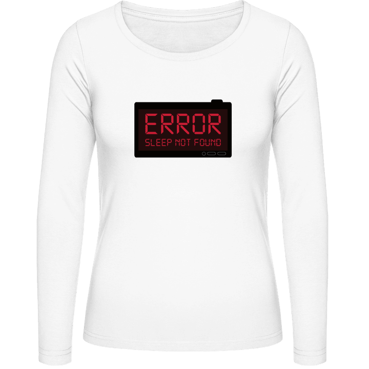 Error Sleep Not Found T-shirt à manches longues pour femmes contain pic