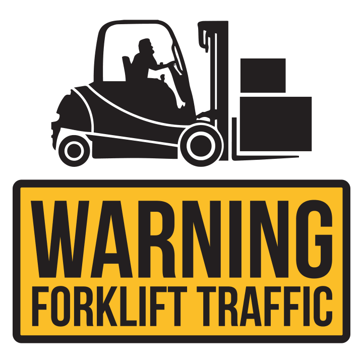 Warning Forklift Traffic Felpa con cappuccio 0 image