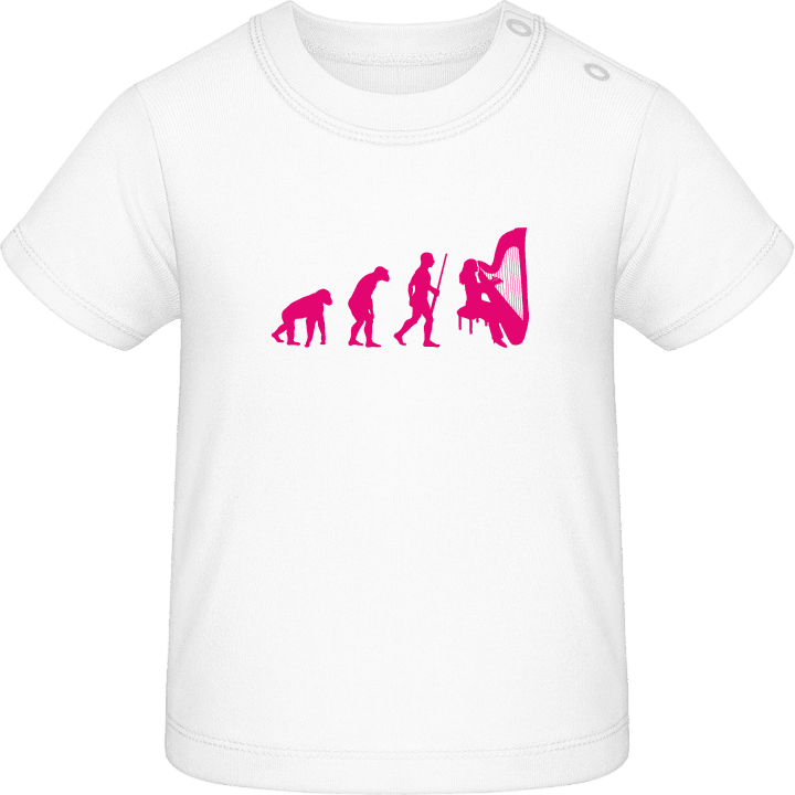 Harpist Woman Evolution Baby T-Shirt contain pic