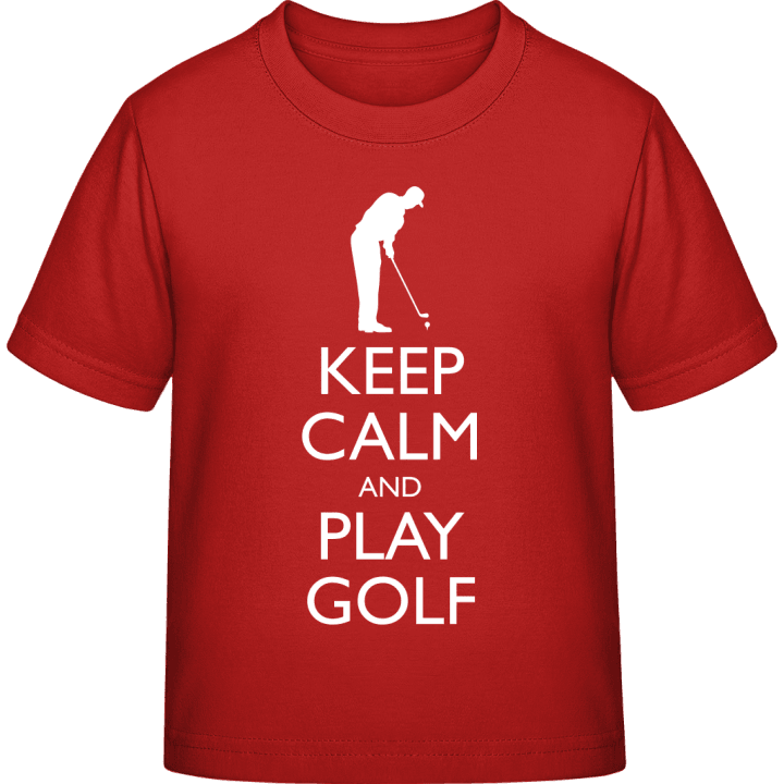 Keep Calm And Play Golf Camiseta infantil contain pic