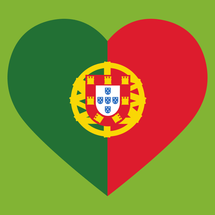 Portugal Heart Flag Crest Hettegenser for kvinner 0 image