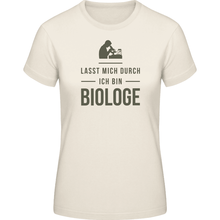 Lasst mich durch ich bin Biologe T-shirt för kvinnor contain pic