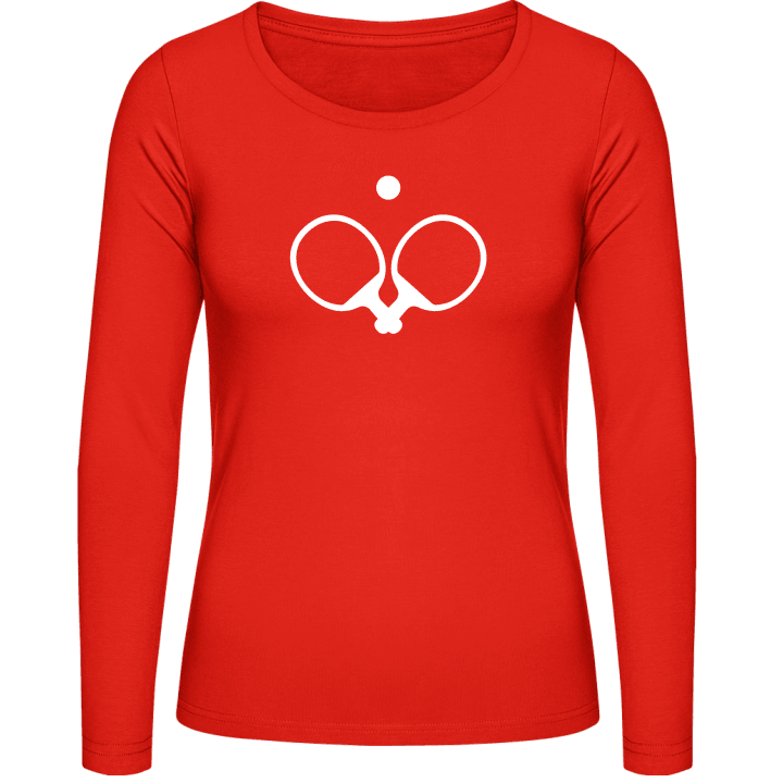 Table Tennis Equipment Camisa de manga larga para mujer contain pic