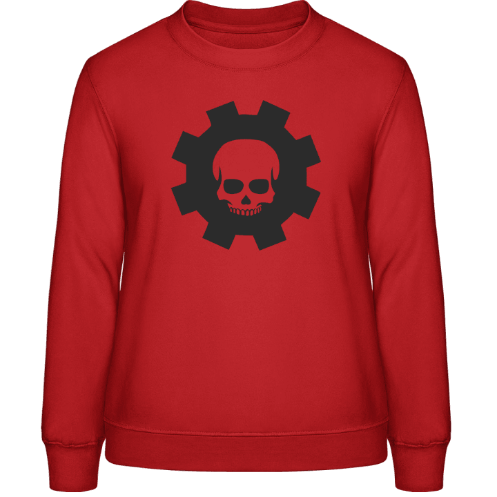 Zahnrad Totenkopf Frauen Sweatshirt contain pic