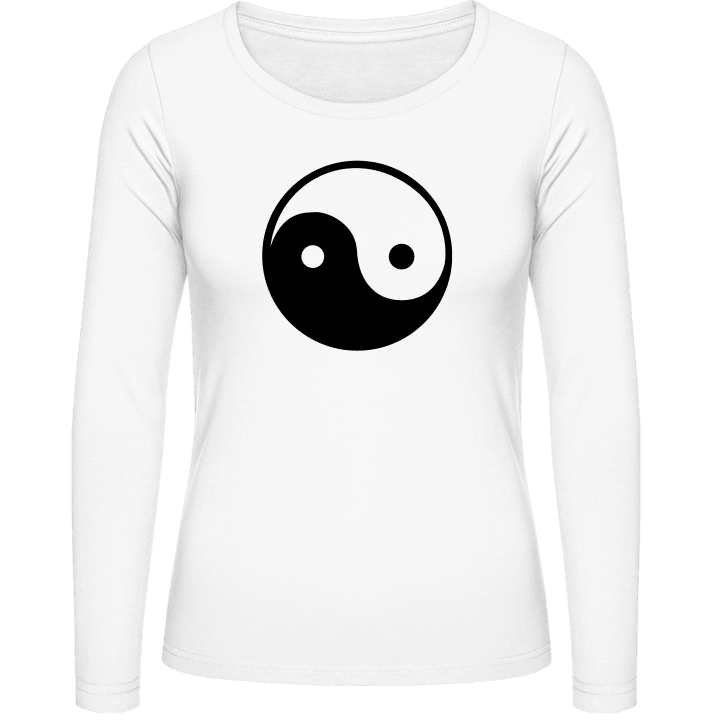 Yin and Yang Symbol Langermet skjorte for kvinner contain pic