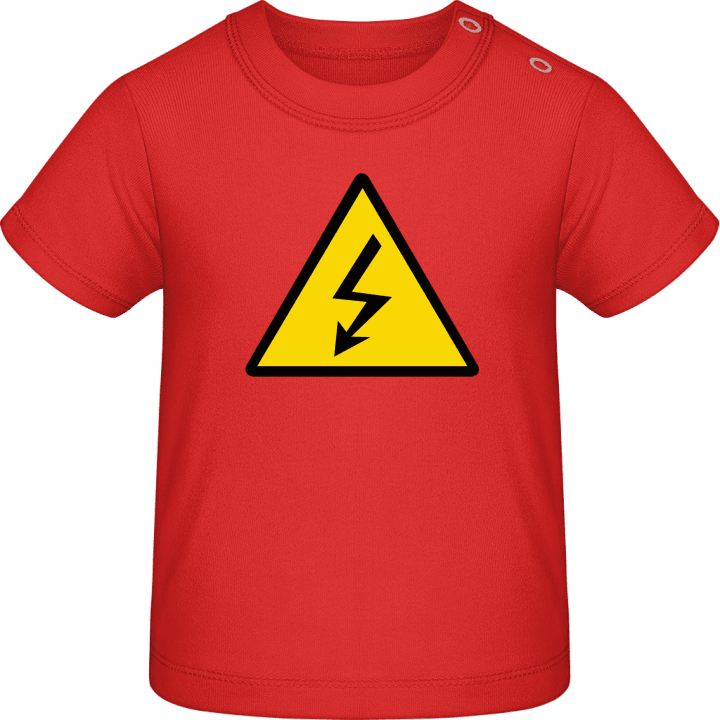 Electricity Warning Camiseta de bebé contain pic