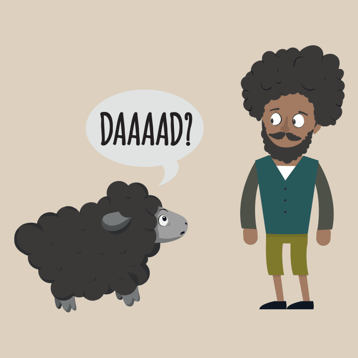 Black Sheep vs Afro DAD Kinderen T-shirt 0 image