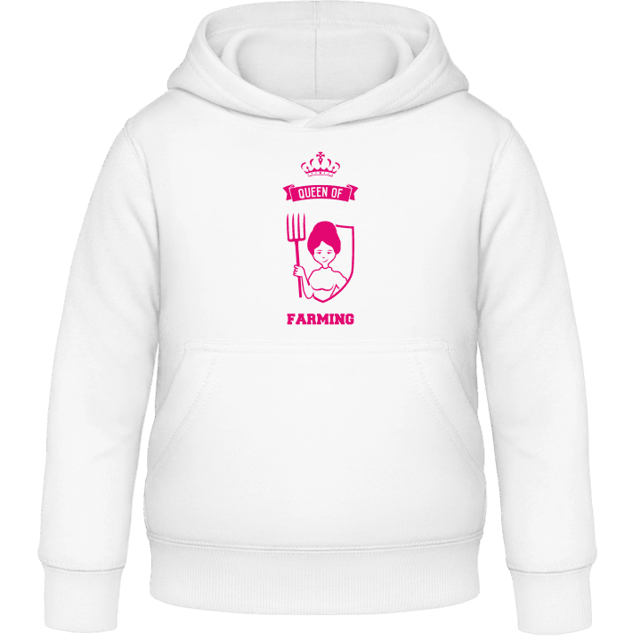 Queen of Farming Kids Hoodie contain pic