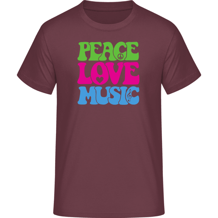Peace Love Music Camiseta contain pic