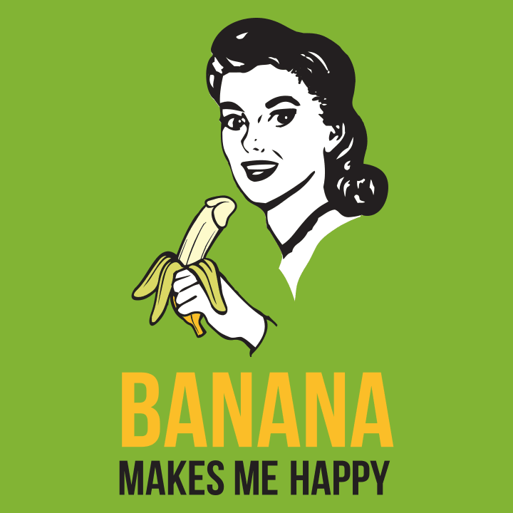 Banana Makes Me Happy Langermet skjorte for kvinner 0 image