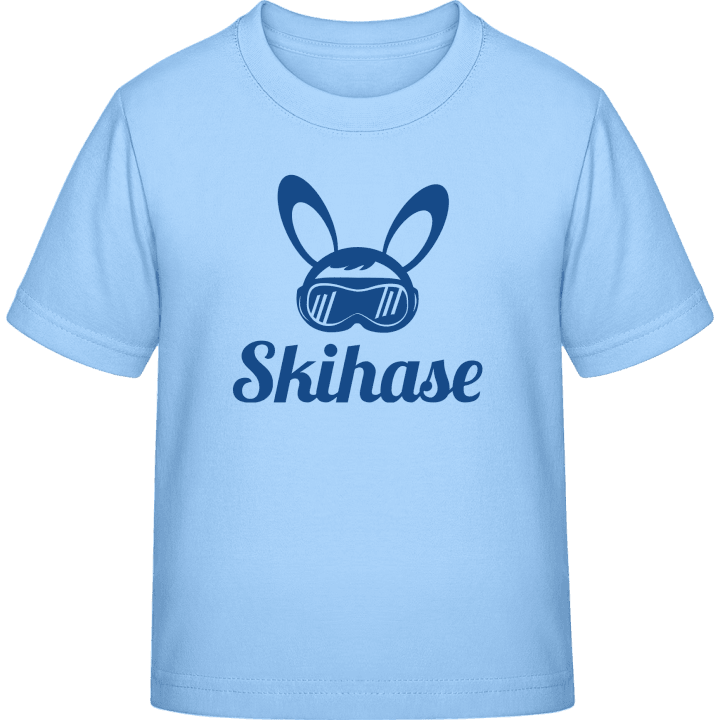 Skihase Mann T-skjorte for barn contain pic