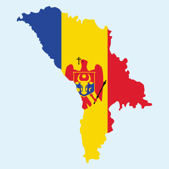 Moldova Map Crest Dors bien bébé 0 image