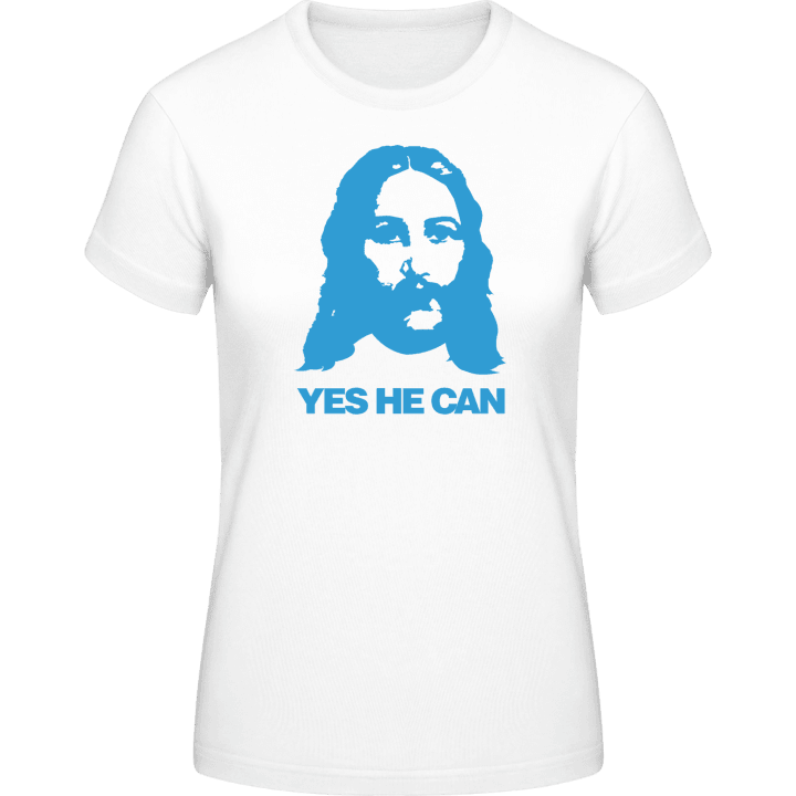 Jesus Yes He Can T-skjorte for kvinner contain pic