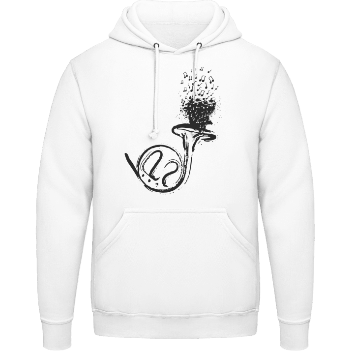 French Horn Illustration Hoodie contain pic