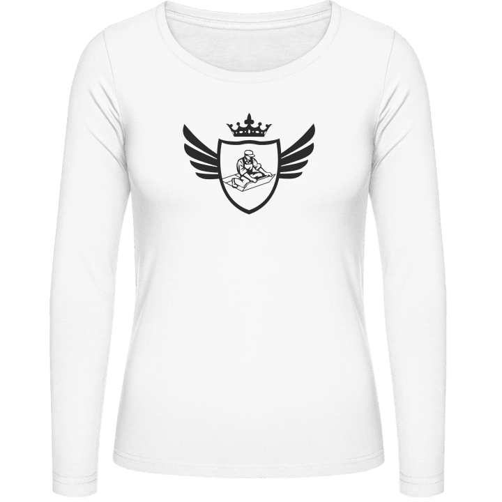 Floor Layer Coat Of Arms Design Vrouwen Lange Mouw Shirt contain pic
