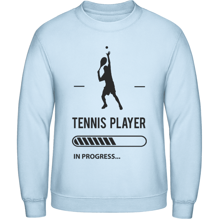 Tennis Player in Progress Sweatshirt contain pic