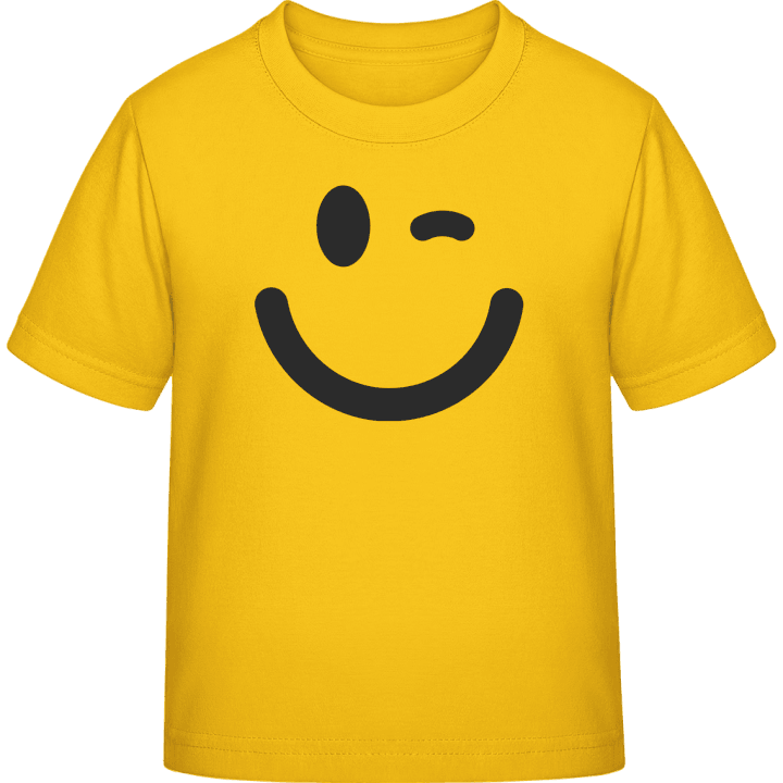 Winking Emoticon Kids T-shirt contain pic