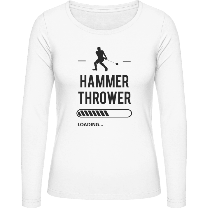 Hammer Thrower Loading Frauen Langarmshirt contain pic