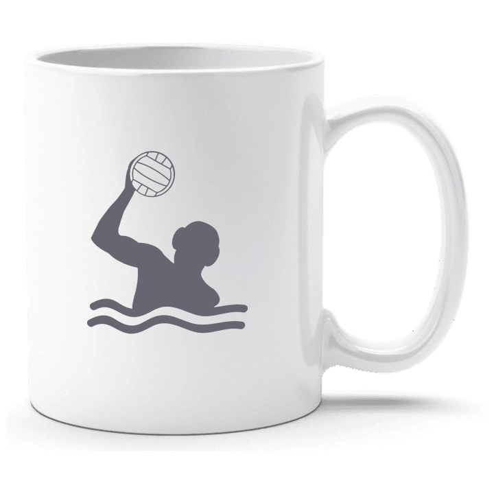 Water Polo Player Silhouette Taza contain pic
