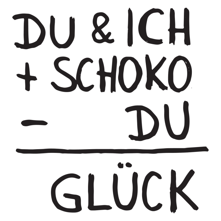 Du & Ich + Schoko - Du = Glück T-shirt à manches longues pour femmes 0 image