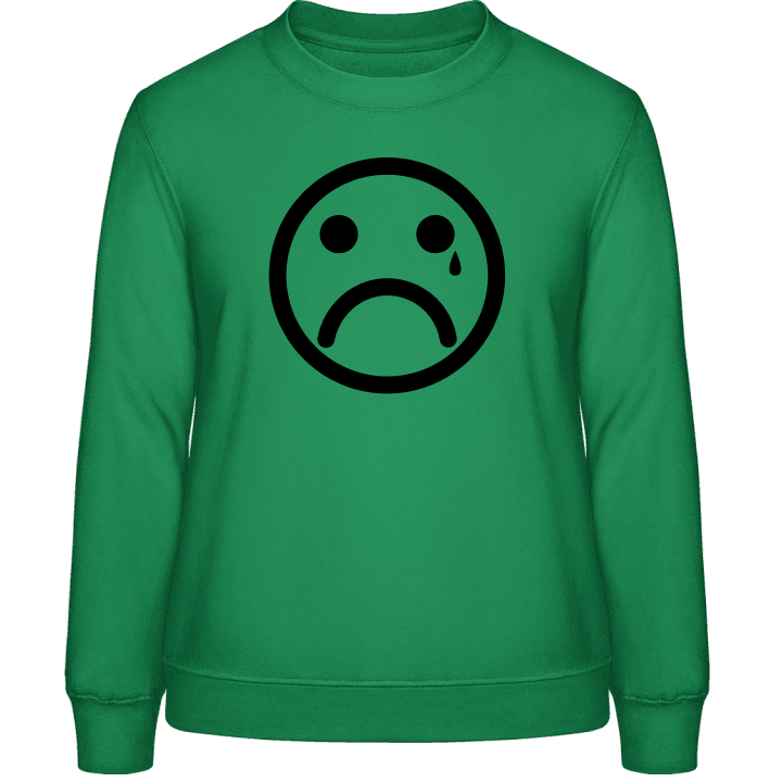 Crying Smiley Women Sweatshirt contain pic