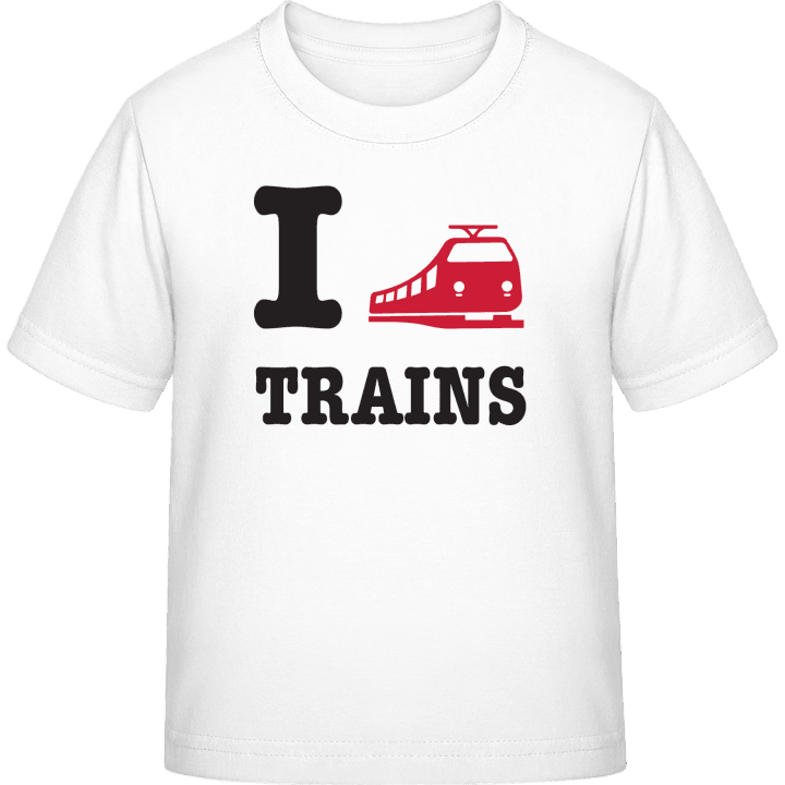 I Love Trains T-shirt til børn 0 image
