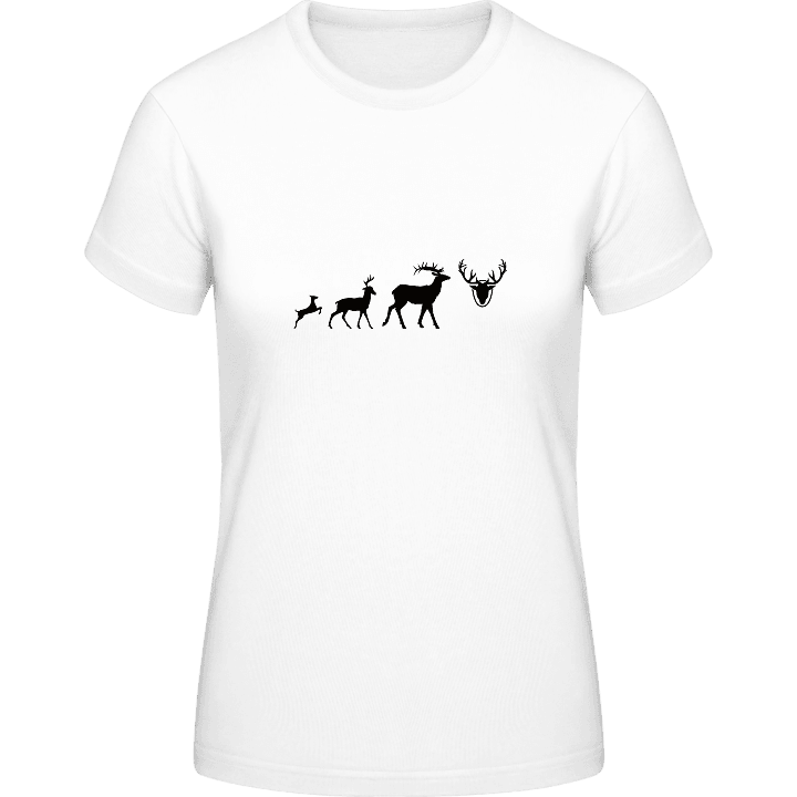 Evolution Of Deer To Antlers T-shirt för kvinnor 0 image