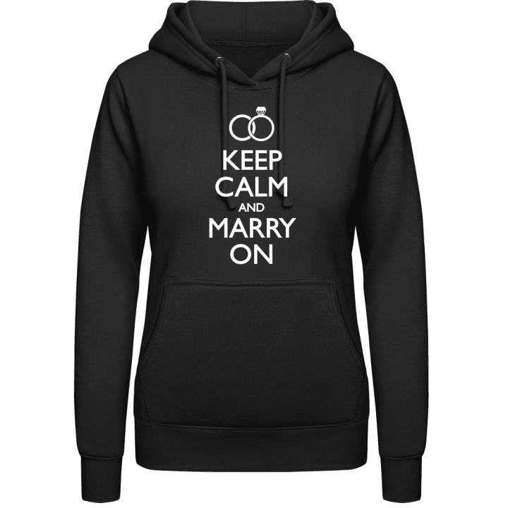 Keep Calm and Marry On Sweat à capuche pour femme contain pic