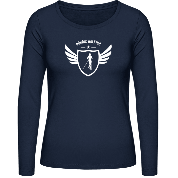 Nordic Walking Winged Frauen Langarmshirt contain pic