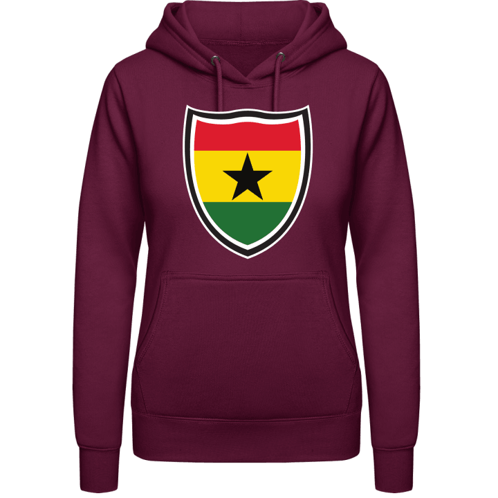 Ghana Flag Shield Hettegenser for kvinner contain pic