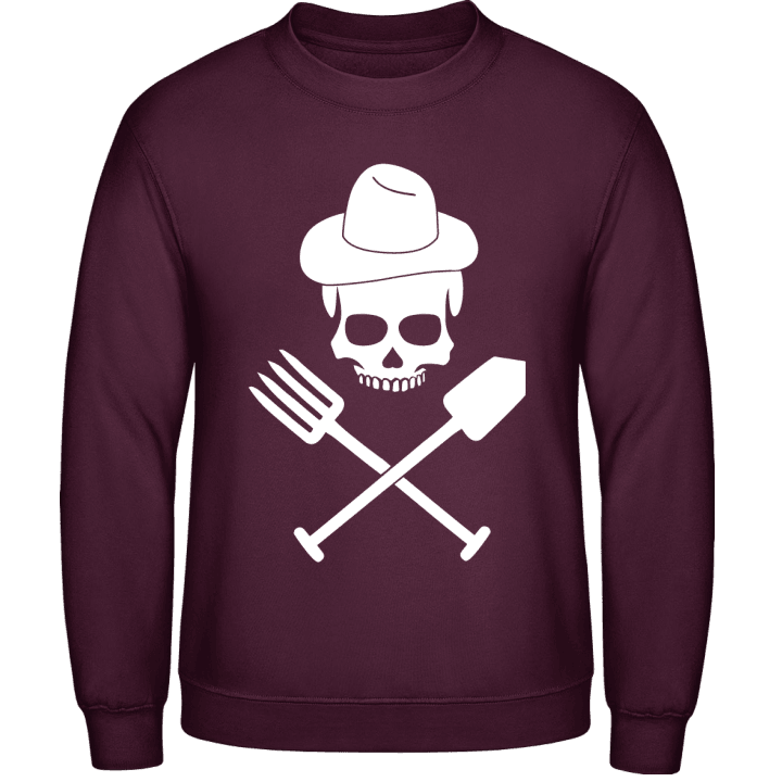 Farmer Skull With Hat Sudadera contain pic