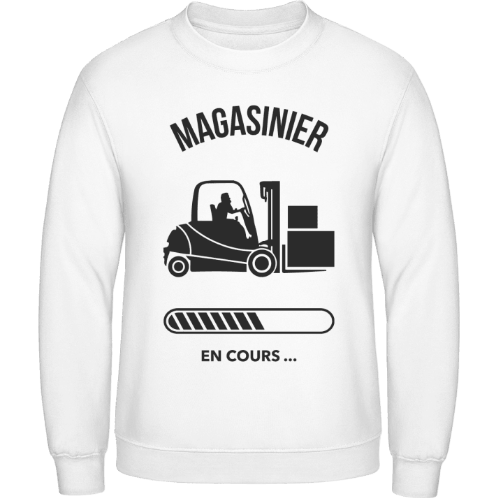 Magasinier en cours Sweatshirt contain pic