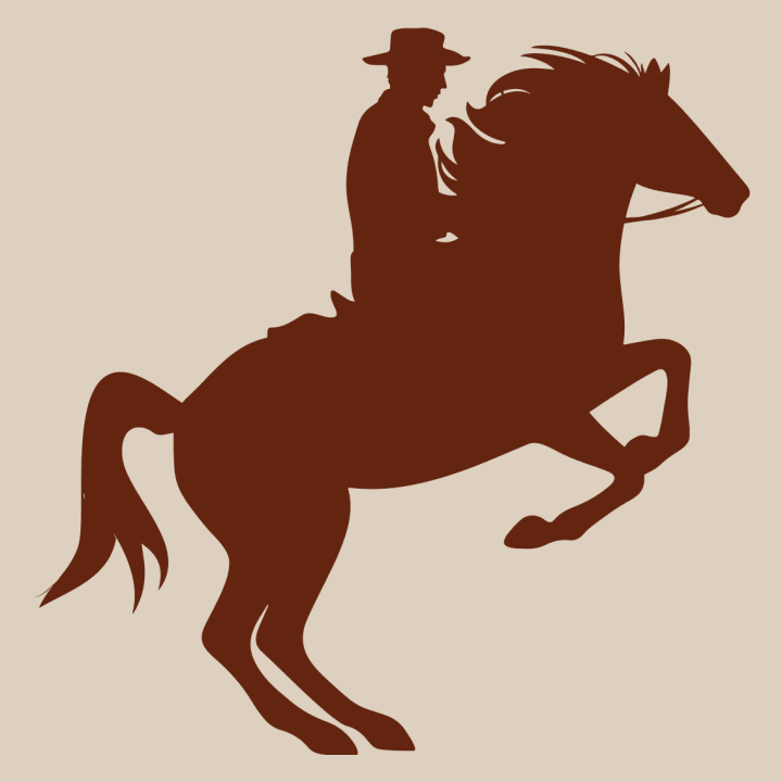 Cowboy Riding Wild Horse Frauen Langarmshirt 0 image