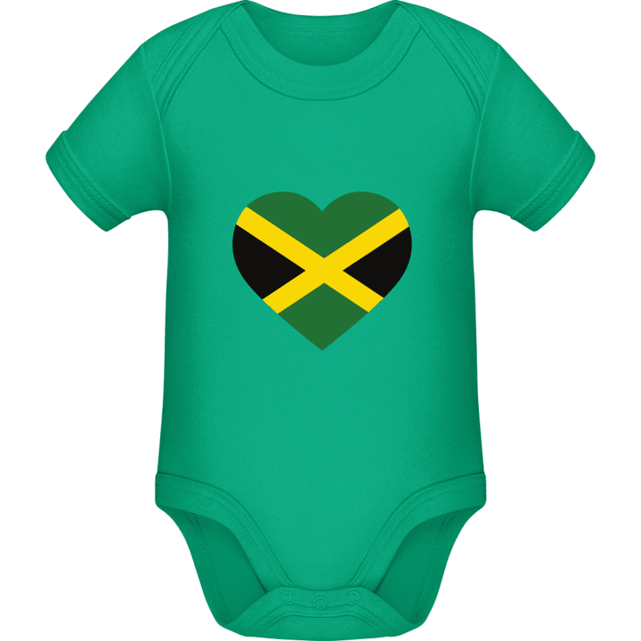 Jamaica Heart Flag Baby romper kostym contain pic