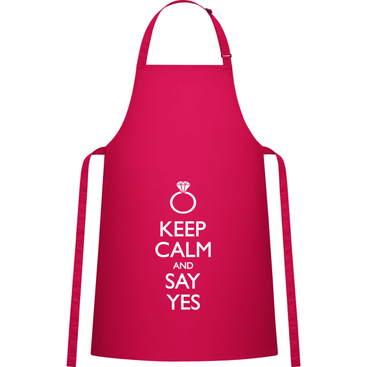 Keep Calm And Say Yes Grembiule da cucina contain pic