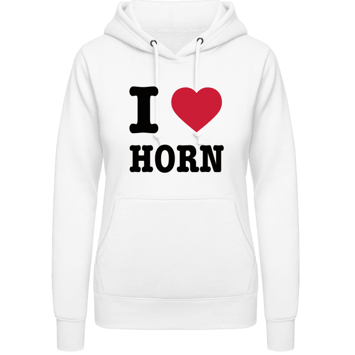 I Love Horn Frauen Kapuzenpulli contain pic