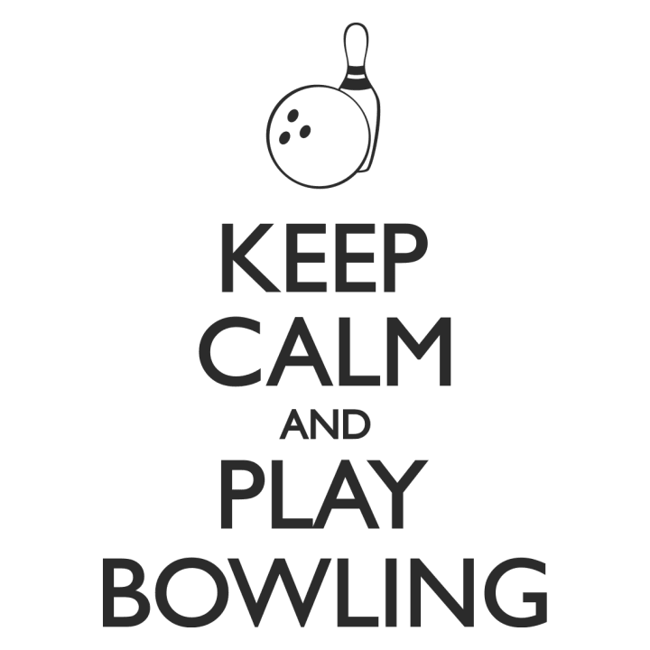 Keep Calm and Play Bowling Sweat à capuche pour femme 0 image