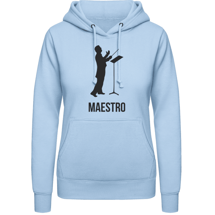 Maestro Sudadera con capucha para mujer contain pic