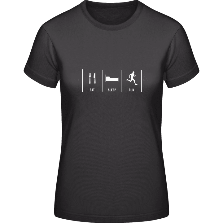 Eat Sleep Run T-shirt pour femme contain pic