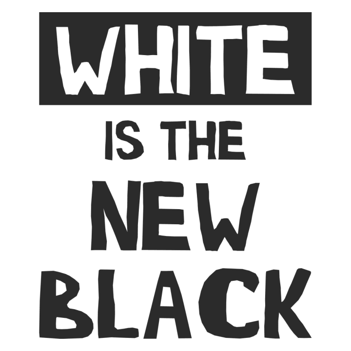 White Is The New Black Slogan Hettegenser for barn 0 image