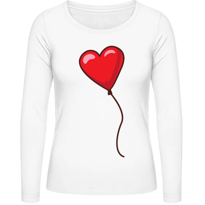 Heart Balloon T-shirt à manches longues pour femmes contain pic