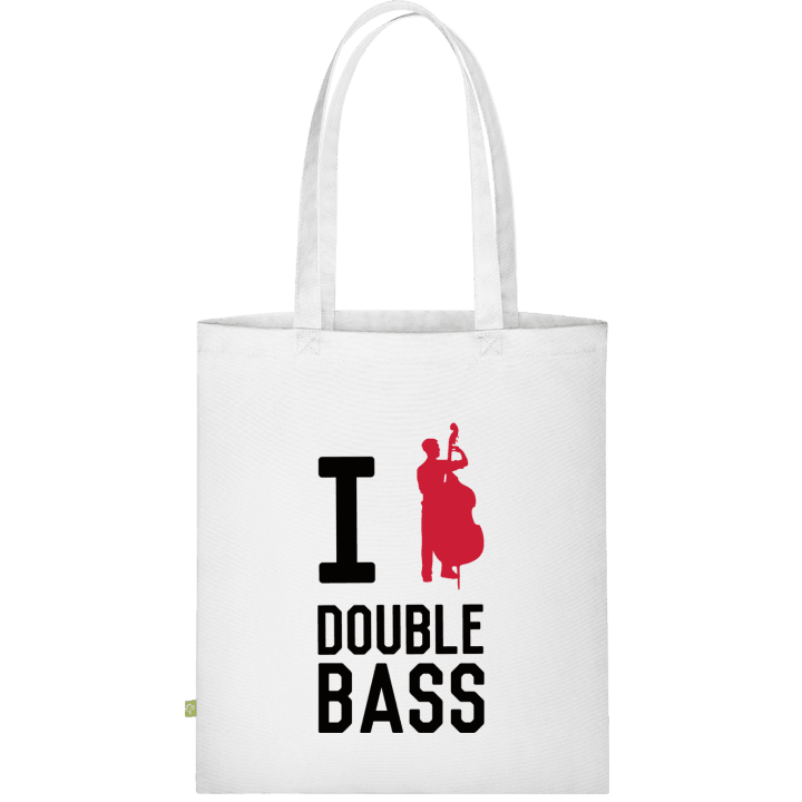 I Love Double Bass Sac en tissu contain pic