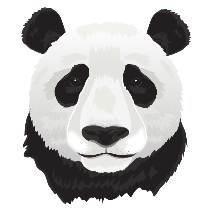 hoofd van de panda Vrouwen T-shirt 0 image