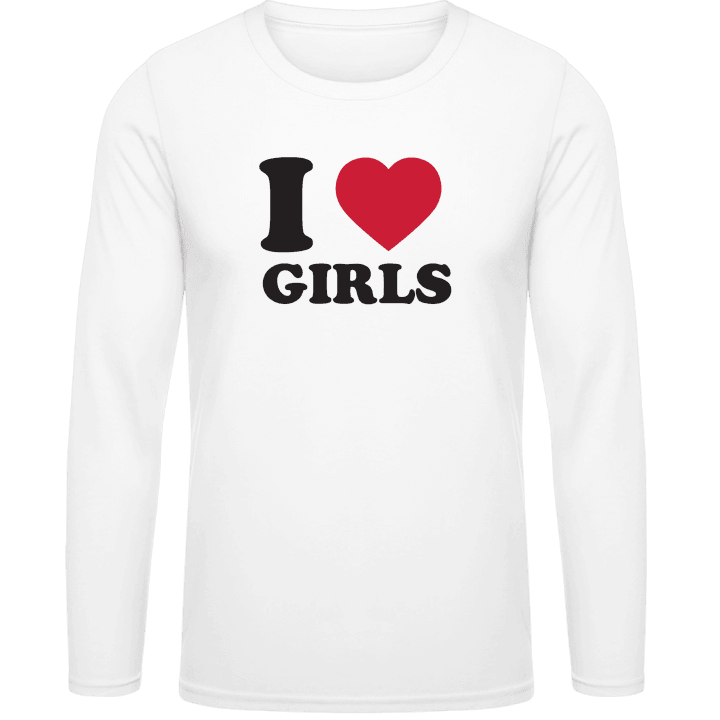 I Love Girls T-shirt à manches longues contain pic