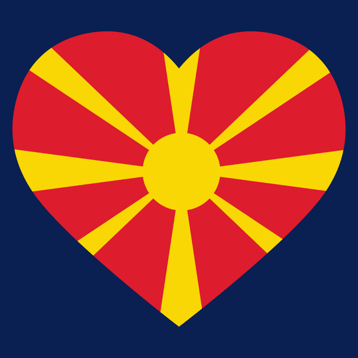 Macedonia Heart Flag Baby romper kostym 0 image