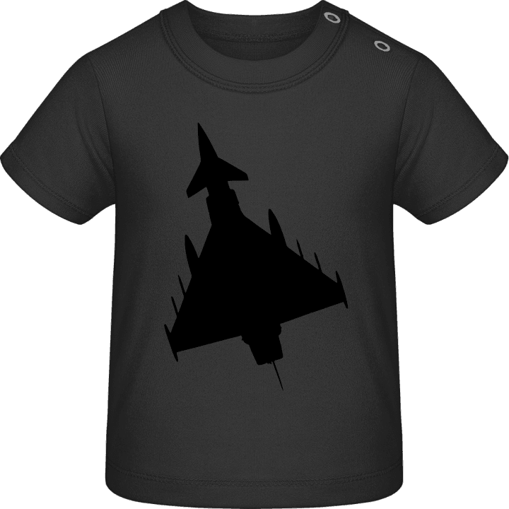 Fighter Jet Silhouette Baby T-skjorte contain pic