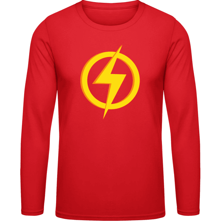 Superhero Flash Logo Long Sleeve Shirt 0 image